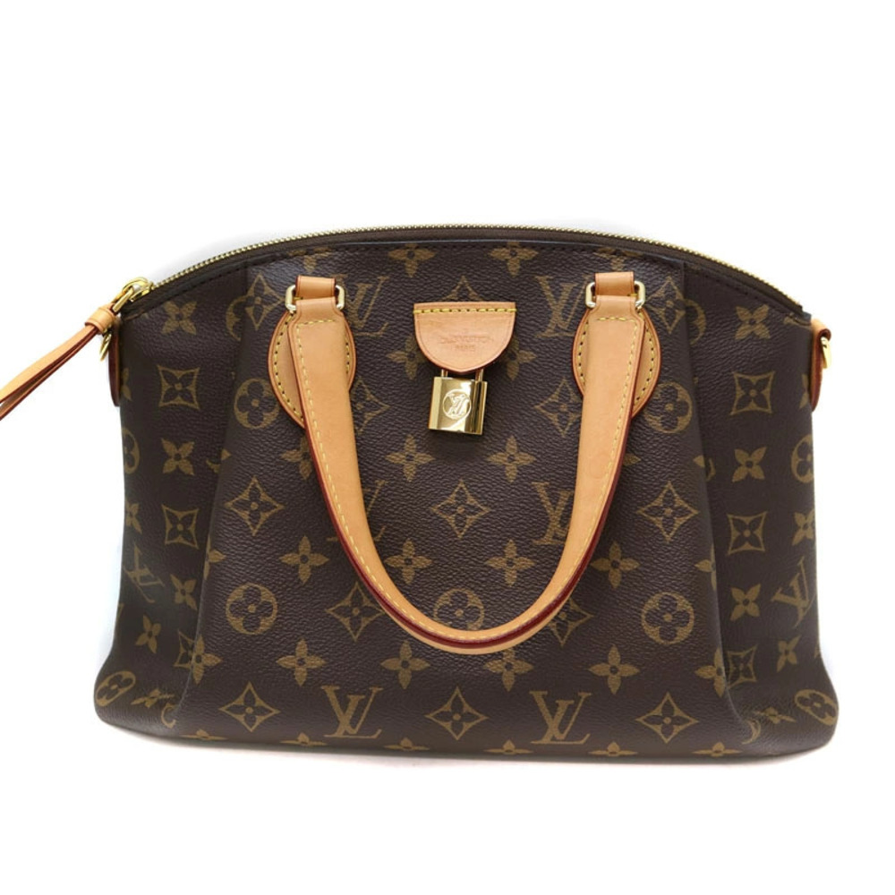 LOUIS VUITTON Rivoli Bag Handbag Shoulder Monogram Canvas Brown LV
